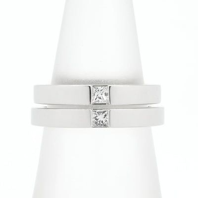 HARRY WINSTON HARRY WINSTON Princess Cut Marriage Ring Princess Cut Marriage Ring Classic Diamond Band Ring Ring Pt950 Silver Wedding Ring Marriage Ring Platinum Diamond
