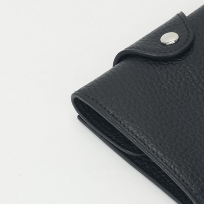 HERMES HERMES Iliad Wallet, Bifold Wallet, Mini Wallet, Mini Wallet, Gallop de Noir, Black, Silver Fittings
