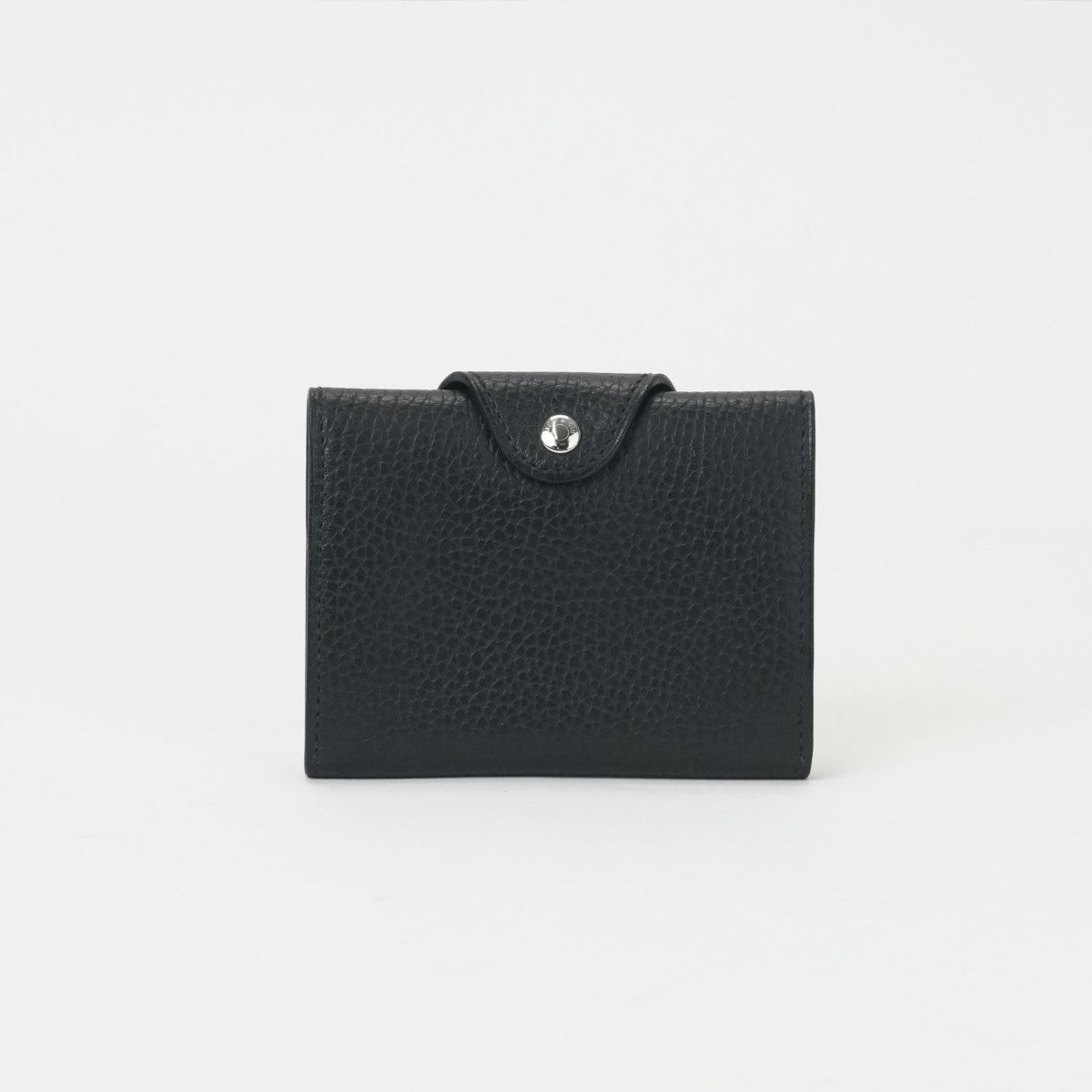 エルメス HERMES イリアード 財布 二つ折り財布 ミニ財布 ミニウォレット ギャロップ ドゥ ノワール ブラック 黒 シルバー金具