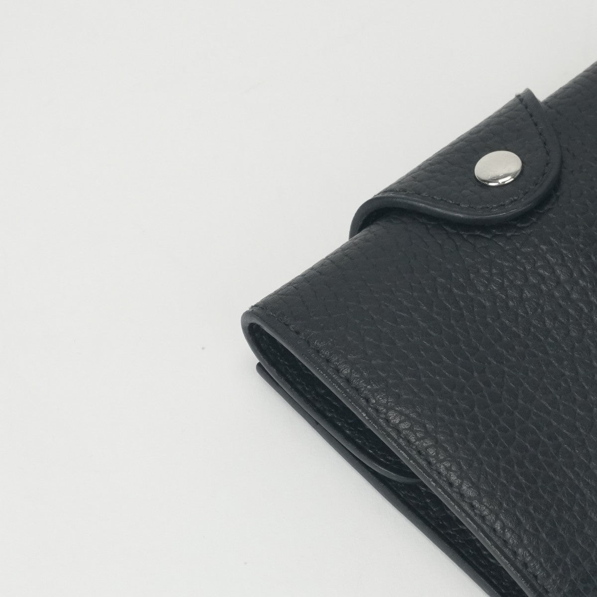 エルメス HERMES イリアード 財布 二つ折り財布 ミニ財布 ミニウォレット ギャロップ ドゥ ノワール ブラック 黒 シルバー金具