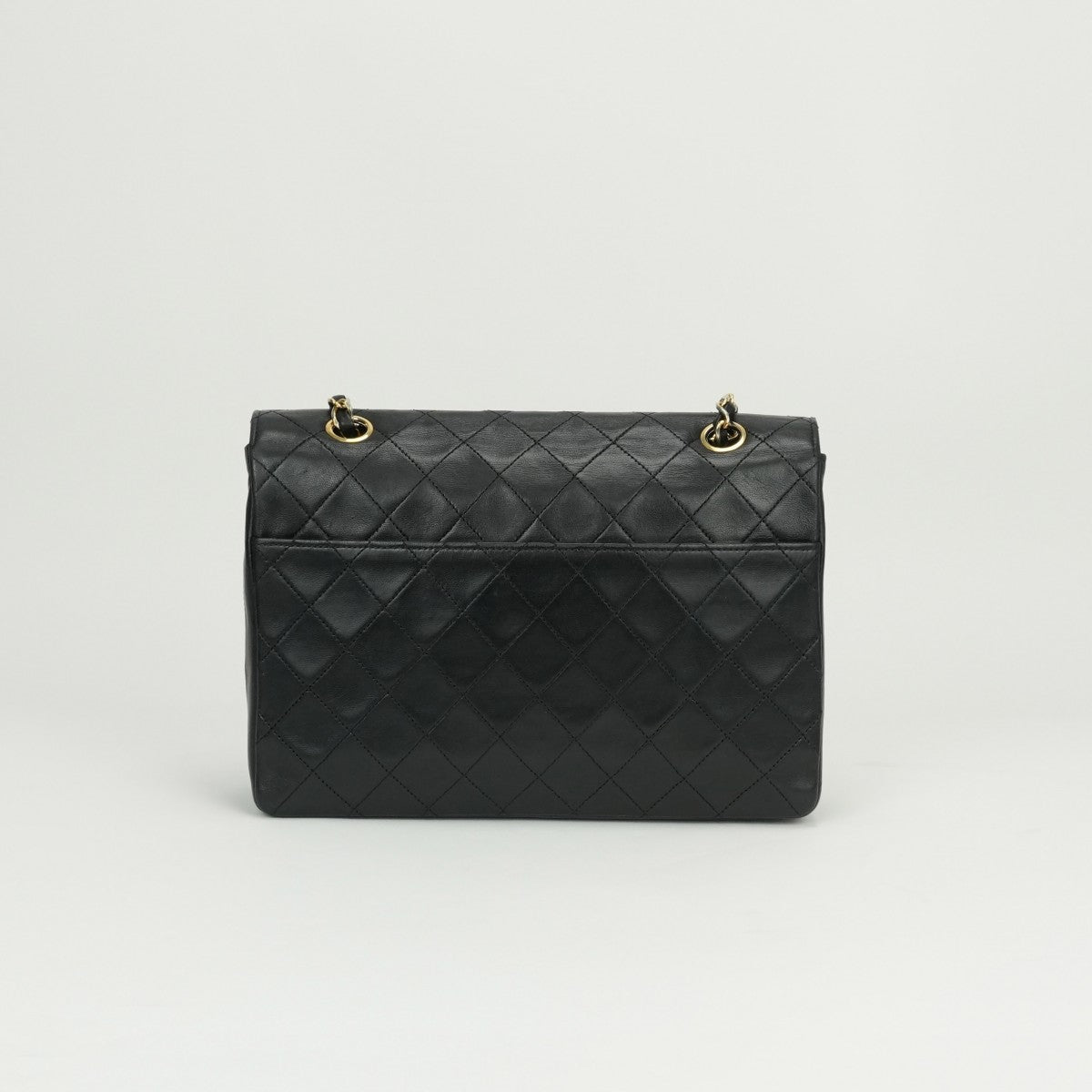 CHANEL CHANEL Matelass? Bag Shoulder Bag Lambskin Black Black Gold Metal Fittings