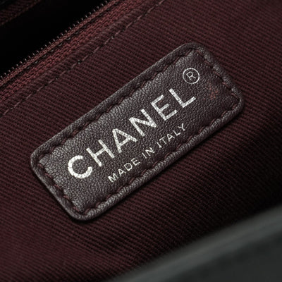 CHANEL 샤넬 Choco bar 토트 백 가죽 블랙 블랙 실버 하드웨어 CHANEL Choco bar 체인 토트