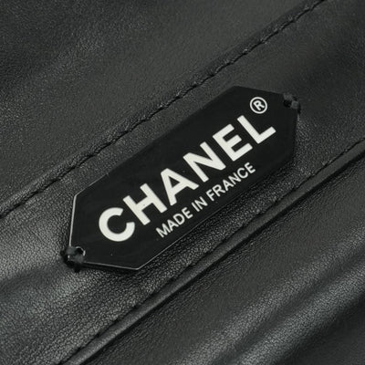 CHANEL 샤넬 Matelass? Coco handle 가방, 토트 백, 숄더 백, 송아지 가죽, 검은 색, 검은 색, 실버 하드웨어 Matelass? 램스킨 숄더백 핸드백