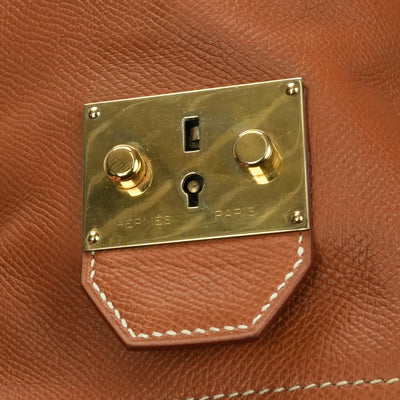 エルメス HERMES サンプロン バッグ トートバッグ クシュベル ゴールド Gold ブラウン Brown 茶 ゴールド金具 ハンドバッグ ボストンバッグ 旅行バッグ