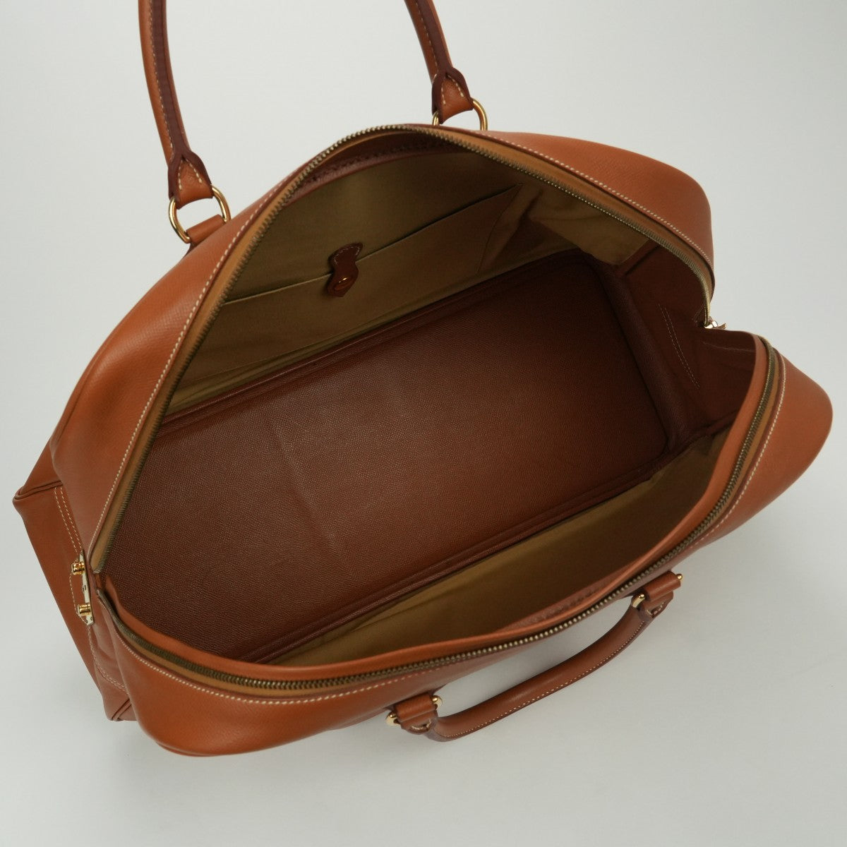 エルメス HERMES サンプロン バッグ トートバッグ クシュベル ゴールド Gold ブラウン Brown 茶 ゴールド金具 ハンドバッグ ボストンバッグ 旅行バッグ