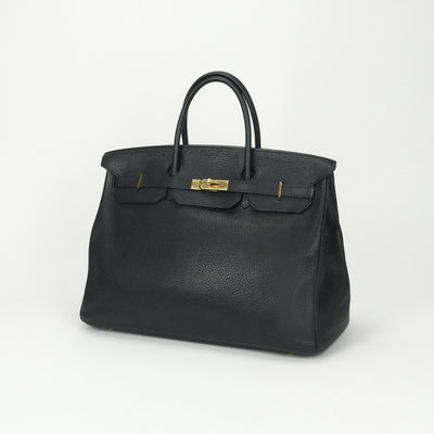エルメス HERMES バーキン40 バーキン 40 バッグ トートバッグ トゴ ノワール ブラック 黒 ゴールド金具