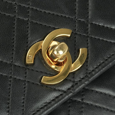 CHANEL 샤넬 바이 콜로어 가방 숄더 가방 램스킨 블랙 골드 하드웨어 체인 어깨 가방 코코 마크 턴크