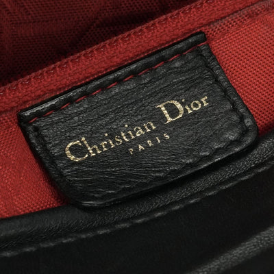 CHRISTIAN DIOR CHRISTIAN DIOR Lady dior large LADY DIOR Cannage bag Tote bag leather black black gold hardware