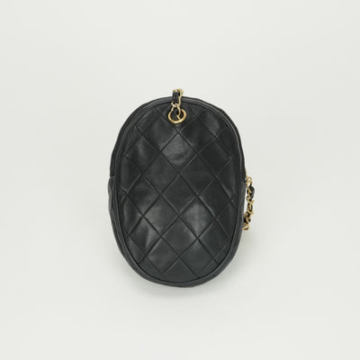 CHANEL 샤넬 Matelass? 가방 숄더 가방 램스킨 블랙 골드 하드웨어 체인 어깨 가방 코코 마크