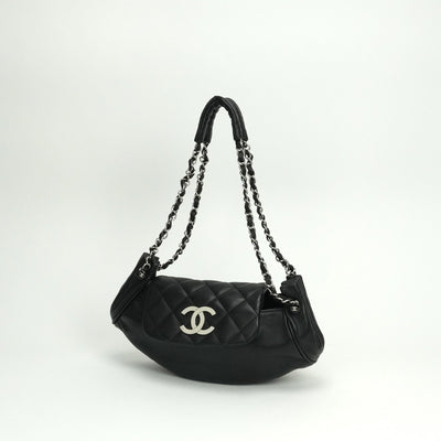 シャネル CHANEL マトラッセ バッグ ショルダーバッグ ラムスキン ブラック black 黒 シルバー金具 チェーンショルダーバッグ ココマーク デカココ