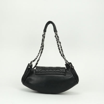 シャネル CHANEL マトラッセ バッグ ショルダーバッグ ラムスキン ブラック black 黒 シルバー金具 チェーンショルダーバッグ ココマーク デカココ