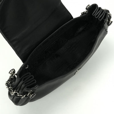 シャネル CHANEL マトラッセ バッグ ショルダーバッグ ラムスキン ブラック black 黒 シルバー金具 チェーンショルダーバッグ ココマーク デカココ