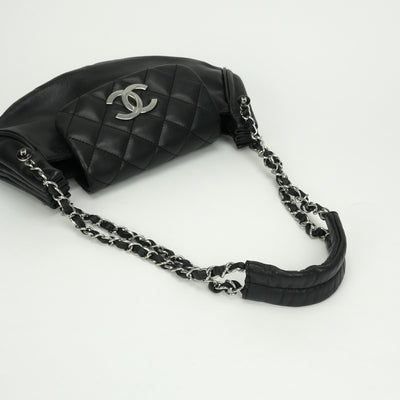 シャネル CHANEL マトラッセ バッグ ショルダーバッグ ラムスキン ブラック black 黒 シルバー金具 チェーンショルダーバッグ ココマーク デカココ