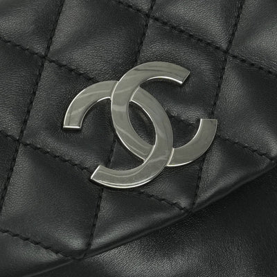 シャネル CHANEL マトラッセ バッグ ショルダーバッグ ラムスキン ブラック black 黒 シルバー金具 チェーンショルダーバッグ ココマーク デカココ