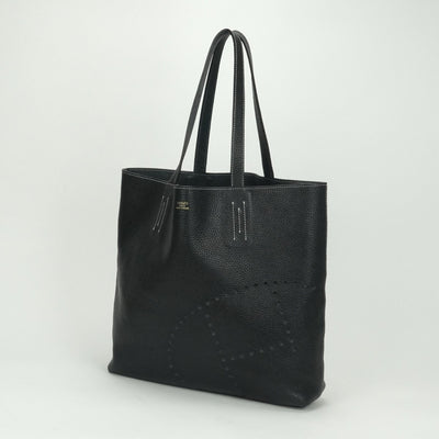 エルメス HERMES ドゥブルセンス36 ドゥブルセンス 36 ドゥブルサンス36 ドゥブルセンス 45 バッグ トートバッグ トリヨンクレマンス ネイビー Navy ブルー Blue 紺 Hロゴ パンチング