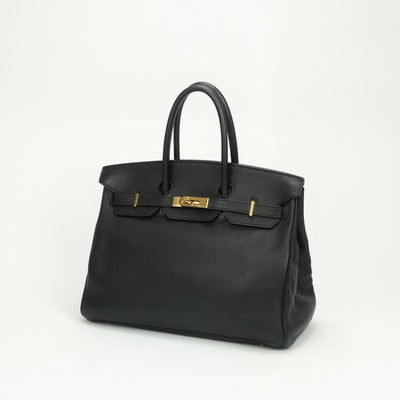 HERMES HERMES Birkin 35 Birkin 35 Tote bag Togo noir noir black black gold hardware