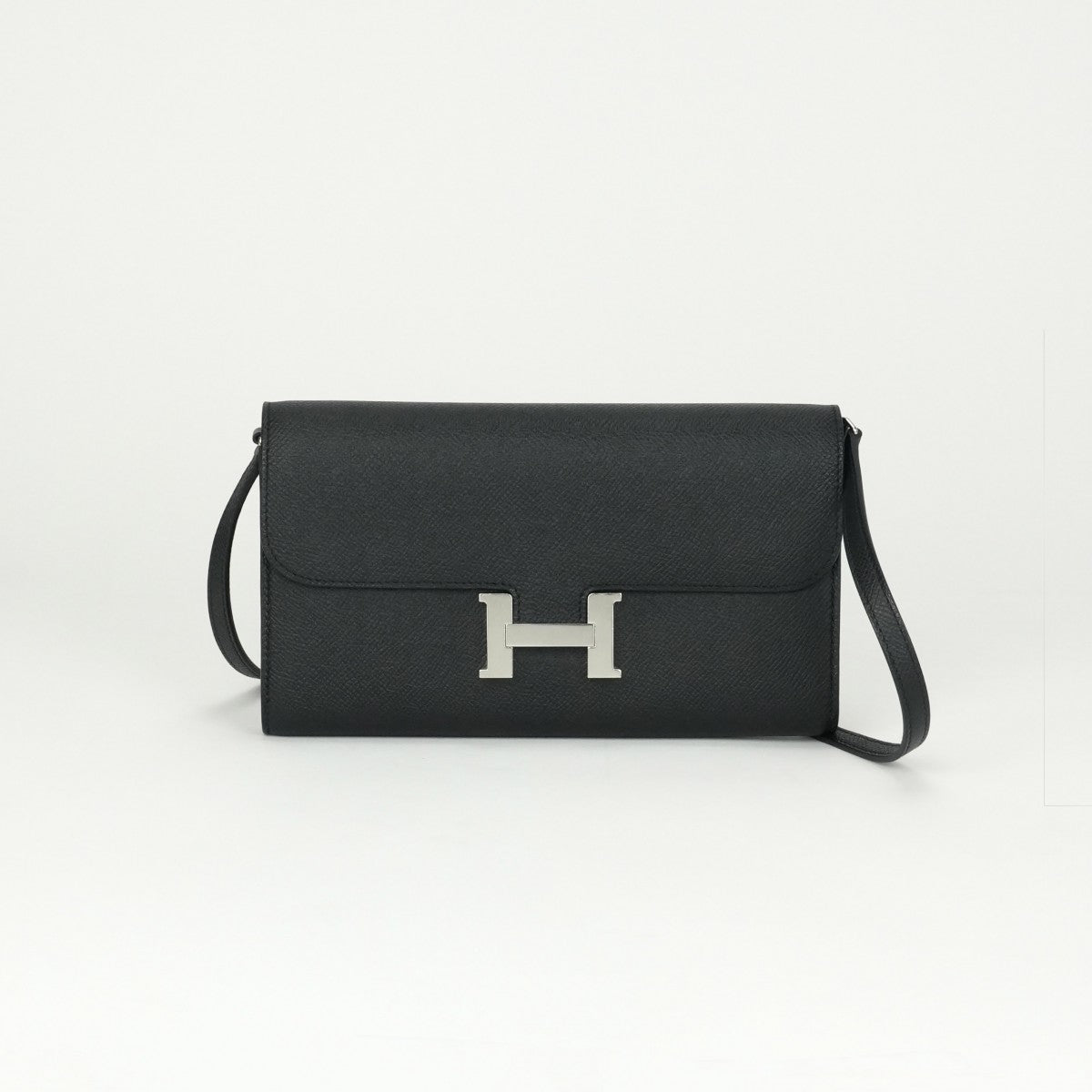 HERMES 헤르메스 Constance to go 콘스탄스도 지갑 롱 지갑 엡슨 누아 블랙 실버 하드웨어 Vaugh Epson