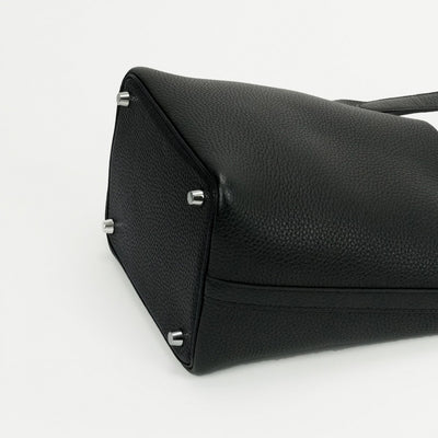 HERMES HERMES Picotin lock PM Picotin lock PM Picotin PM Picotin lock 18 Tote bag Toryon Clemence Noir Black Silver Metal fittings
