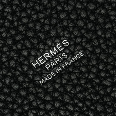 HERMES HERMES Picotin lock PM Picotin lock PM Picotin PM Picotin lock 18 Tote bag Toryon Clemence Noir Black Silver Metal fittings
