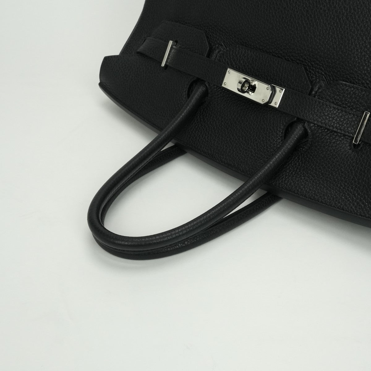 HERMES HERMES Birkin 35 Birkin 35 Bag Tote Bag Taurillon Clemence Noir Black Black Silver Hardware Handbag