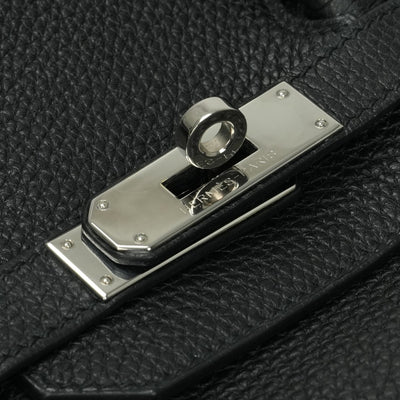 HERMES HERMES Birkin 35 Birkin 35 Bag Tote Bag Taurillon Clemence Noir Black Black Silver Hardware Handbag