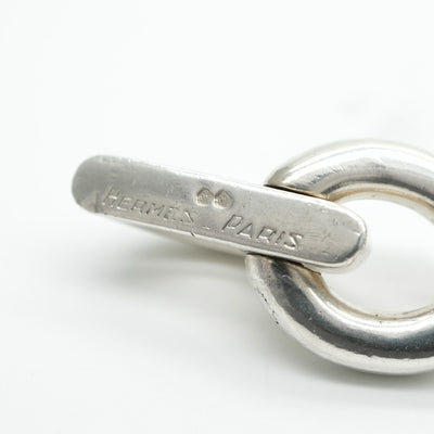 HERMES 爱马仕扭转扭转项链吊坠sv800银60s 60s古董绳稀有