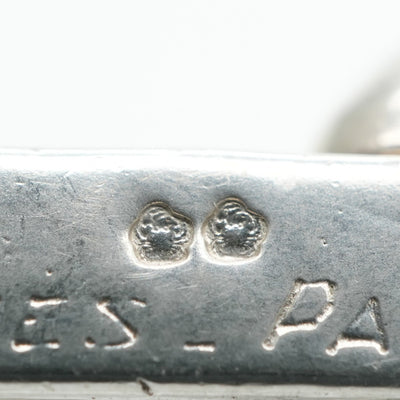 HERMES 爱马仕扭转扭转项链吊坠sv800银60s 60s古董绳稀有