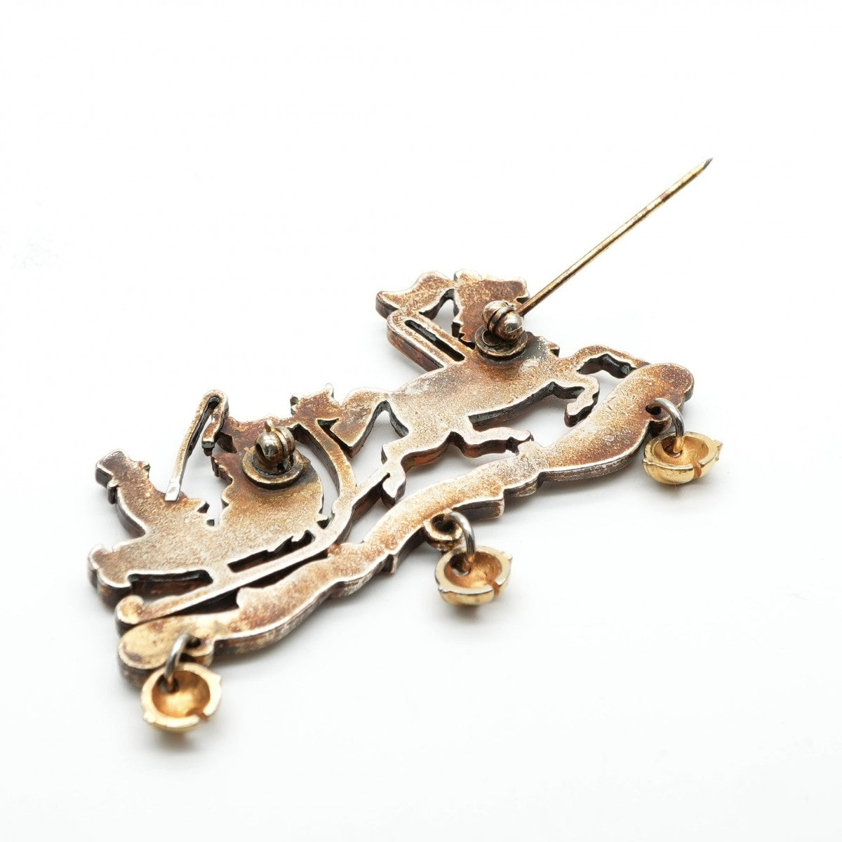 HERMES HERMES Brooch Corsage Gold Gold Reindeer Gold