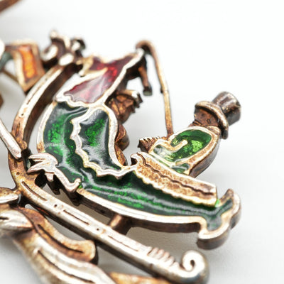 HERMES HERMES Brooch Corsage Gold Gold Reindeer Gold