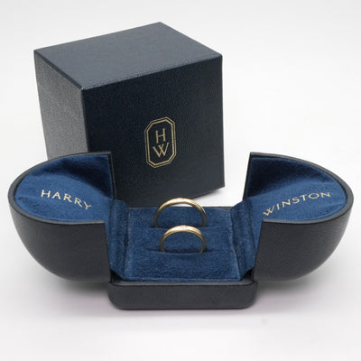 HARRY WINSTON 해리 윈스턴 라운드 컷 결혼 반지 라운드 컷 결혼 반지 클래식 다이아몬드 밴드 링 링 750 옐로우 골드 다이아몬드 반지 결혼 반지 결혼 반지 옐로우 골드