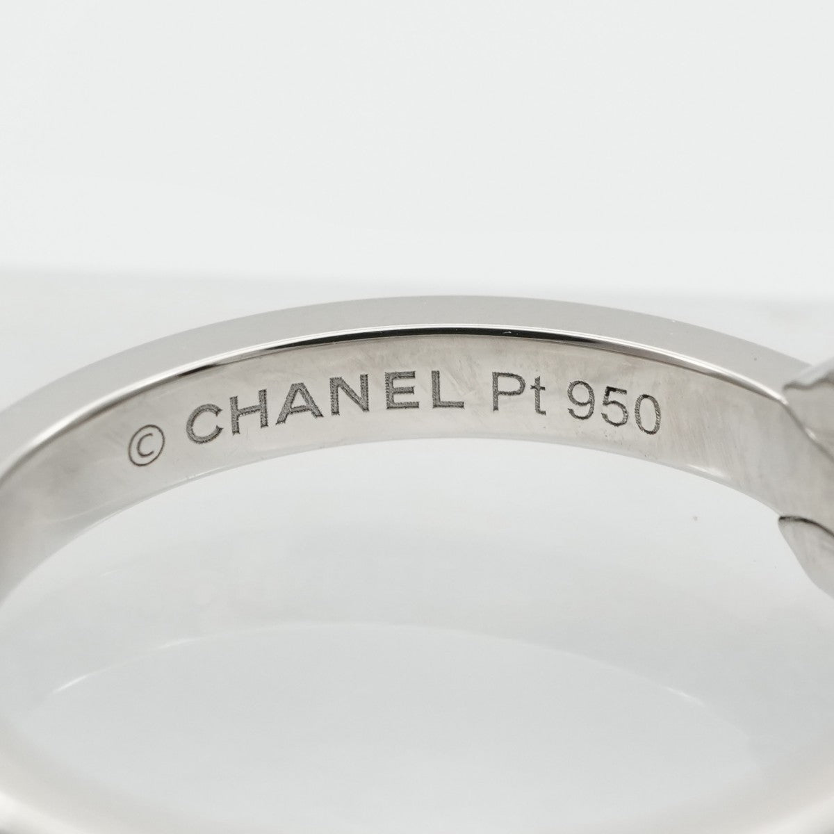CHANEL CHANEL Marriage Rings, Marriage Ring, Camellia Collection Ring, Pt950, Silver, Wedding Ring, Marriage Ring, Platinum