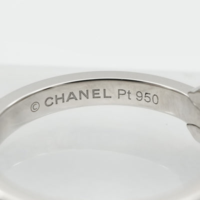CHANEL CHANEL Marriage Rings, Marriage Ring, Camellia Collection Ring, Pt950, Silver, Wedding Ring, Marriage Ring, Platinum