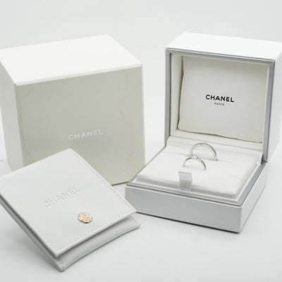 CHANEL CHANEL Marriage Rings, Marriage Ring, Camellia Collection Ring, Pt950, Silver, Wedding Ring, Marriage Ring, Platinum