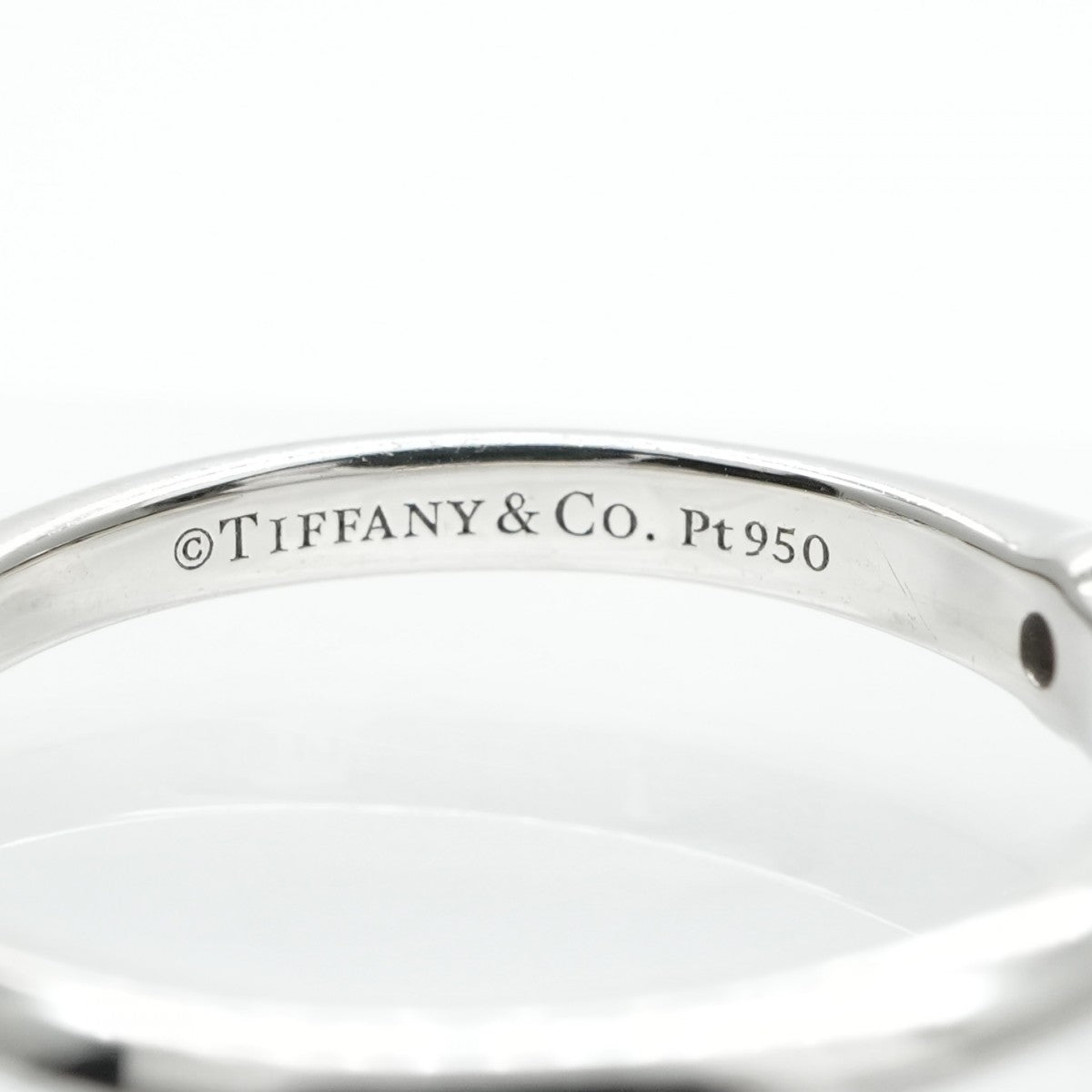 Tiffany & Co. 티파니 & 공동. 약혼 반지 플래티넘 솔리테어 Tiffany & Co. 링 PT950 실버 다이아몬드 반지 약혼 반지 백금