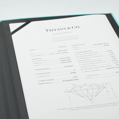 Tiffany & Co. 티파니 & 공동. 약혼 반지 플래티넘 솔리테어 Tiffany & Co. 링 PT950 실버 다이아몬드 반지 약혼 반지 백금