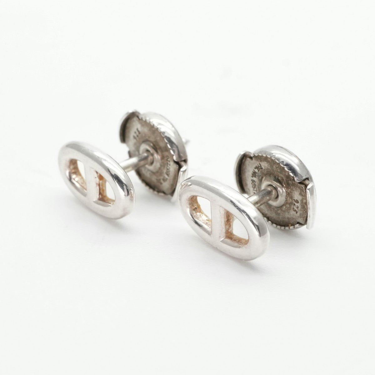 HERMES HERMES Chaine d'Ancre Chaine d'Ancre Earrings 925 Silver