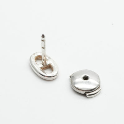 HERMES HERMES Chaine d'Ancre Chaine d'Ancre Earrings 925 Silver