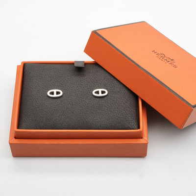 HERMES HERMES Chaine d'Ancre Chaine d'Ancre Earrings 925 Silver