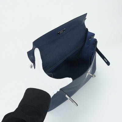 エルメス HERMES ケリー32 ケリー 32 バッグ トートバッグ ショルダーバッグ シェーブルコロマンデル ブルーロイ ブルー 青 シルバー金具 シェブルミゾル コロマンデル 新金具 V字金具