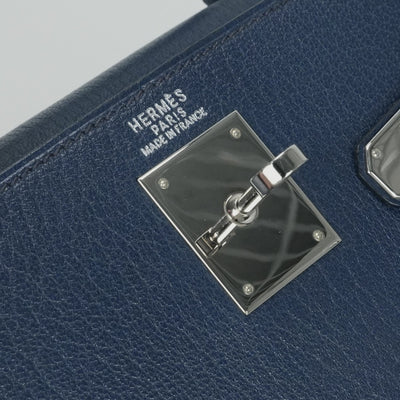 エルメス HERMES ケリー32 ケリー 32 バッグ トートバッグ ショルダーバッグ シェーブルコロマンデル ブルーロイ ブルー 青 シルバー金具 シェブルミゾル コロマンデル 新金具 V字金具