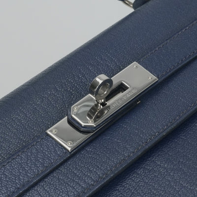 エルメス HERMES ケリー32 ケリー 32 バッグ トートバッグ ショルダーバッグ シェーブルコロマンデル ブルーロイ ブルー 青 シルバー金具 シェブルミゾル コロマンデル 新金具 V字金具
