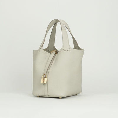 エルメス HERMES ピコタンロックPM ピコタンロック PM ピコタンPM ピコタンロック18 バッグ トートバッグ トリヨンクレマンス クレ ベージュ ゴールド金具