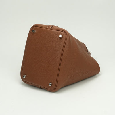 エルメス HERMES ピコタンロックPM ピコタンロック PM ピコタンPM ピコタンロック18 バッグ トートバッグ トリヨンクレマンス ゴールド Gold ブラウン brown 茶 シルバー金具
