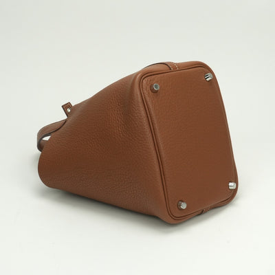 エルメス HERMES ピコタンロックPM ピコタンロック PM ピコタンPM ピコタンロック18 バッグ トートバッグ トリヨンクレマンス ゴールド Gold ブラウン brown 茶 シルバー金具