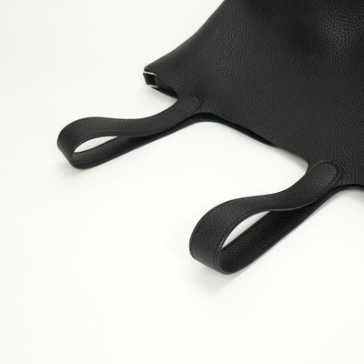 HERMES HERMES Picotin lock MM Picotin lock MM Picotin lock 22 Tote bag Toryon Clemence Noir Black Silver Metal fittings