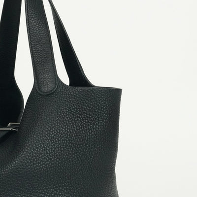 エルメス HERMES ピコタンロックMM ピコタンロック MM ピコタンロック22 バッグ トートバッグ トリヨンクレマンス ノワール ブラック 黒 シルバー金具