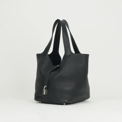 エルメス HERMES ピコタンロックMM ピコタンロック MM ピコタンロック22 バッグ トートバッグ トリヨンクレマンス ノワール ブラック 黒 シルバー金具