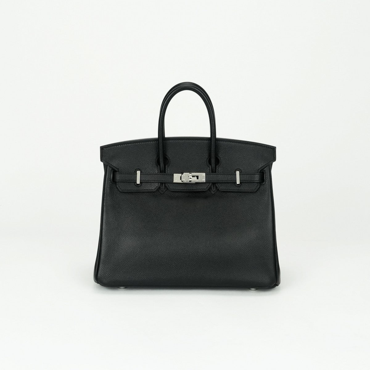 エルメス HERMES バーキン25 バーキン 25 バッグ トートバッグ エプソン ノワール ブラック 黒 シルバー金具 ヴォーエプソン