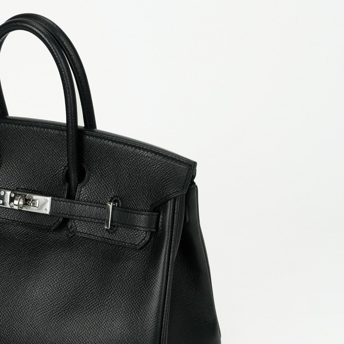 エルメス HERMES バーキン25 バーキン 25 バッグ トートバッグ エプソン ノワール ブラック 黒 シルバー金具 ヴォーエプソン