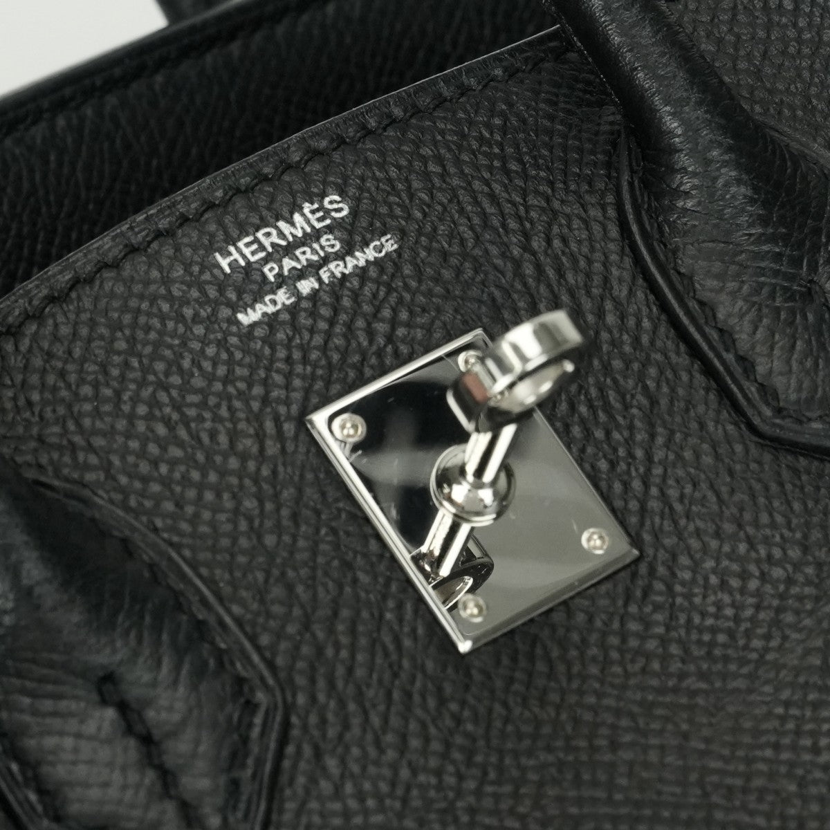 エルメス HERMES バーキン25 バーキン 25 バッグ トートバッグ エプソン ノワール ブラック 黒 シルバー金具 ヴォーエプソン